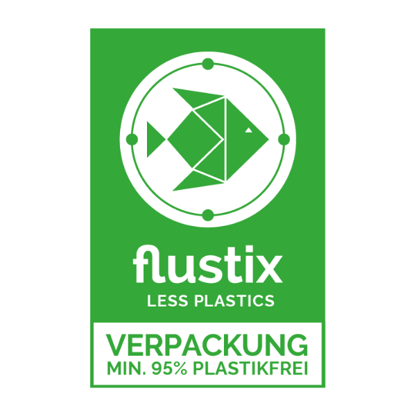 flustix LESS PLASTICS Verpackung