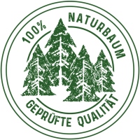 Siegel Naturbaum Label mit grünem Tannenbaum